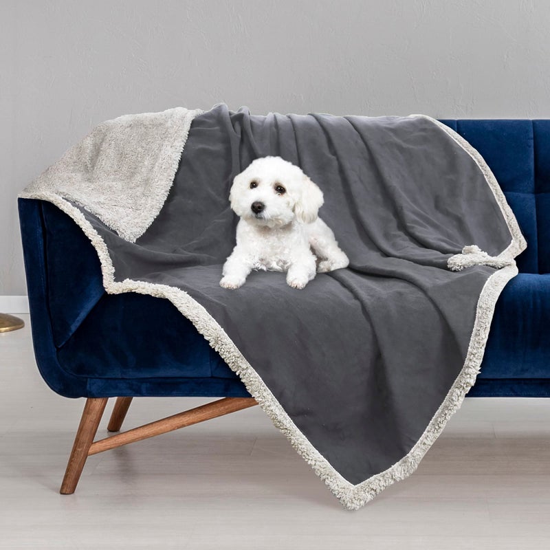 Kritter Planet Waterproof Dog Blanket, Reversible Water Proof Pet Blanket for Couch, Bed & Car, Washable Couch Covers for Medium Dogs - Protects Furniture from Fur, Dirt, and Accidents - Image 2